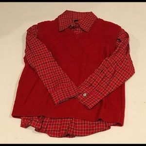 Boys Claiborne Shirt & Vest Size 7